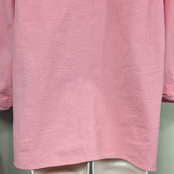 The Tog Shop Petites Half Button Popover Top Sz PL - Picture 9 of 12